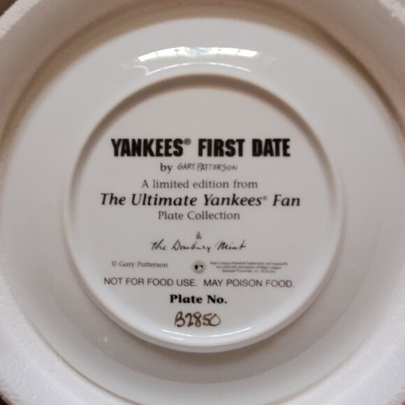 LIMITED ED DANBURY MINT THE ULTIMATE NY YANKEES FAN COLLECTOR'S PLATE SET 6 of 8 - Picture 11 of 15